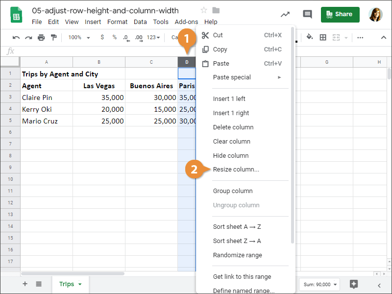 change row height for auto fit mac excel